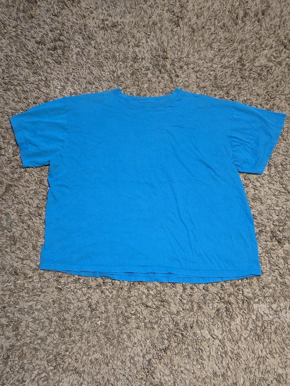 Crewneck Short-Sleeve Tee in Bright Blue